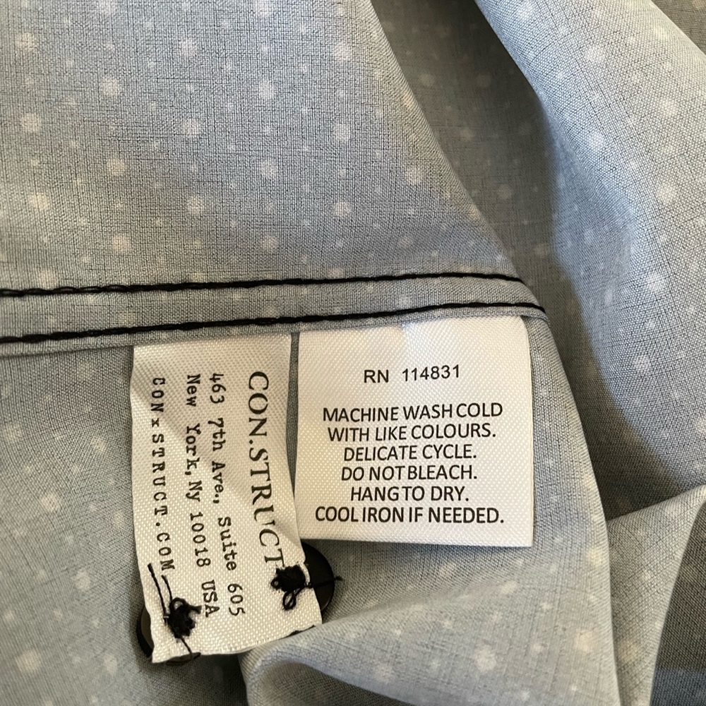Men's Black Dot Short Sleeve Shirt - Picture 7 of 7
